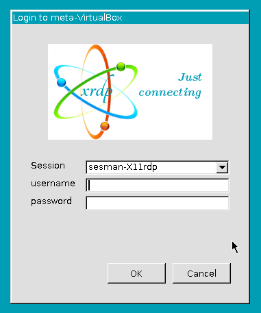 xrdp のログイン画面